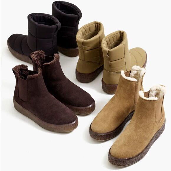 NEW Madewell The Toasty Chelsea Boot,‎ dark coffee, 10 - Picture 14 of 16